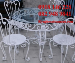 Bàn ghế sắt mỹ thuật BS25