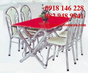 BÀN GHẾ INOX ĐẸP B20