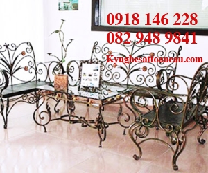 Bàn ghế sắt mỹ thuật BS27