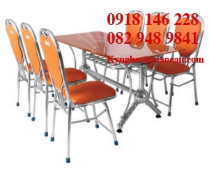 BÀN GHẾ INOX ĐẸP B24