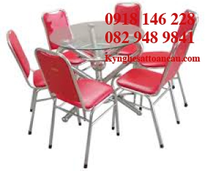 BÀN GHẾ INOX ĐẸP B25