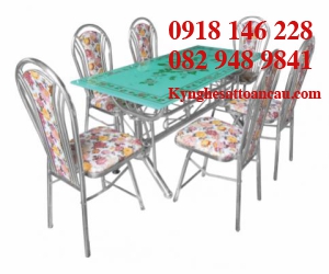 BÀN GHẾ INOX ĐẸP B28