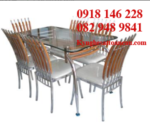 BÀN GHẾ INOX ĐẸP B35