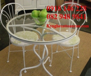 BÀN GHẾ SẮT MỸ THUẬT BS6