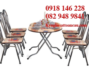 BÀN GHẾ INOX ĐẸP B7