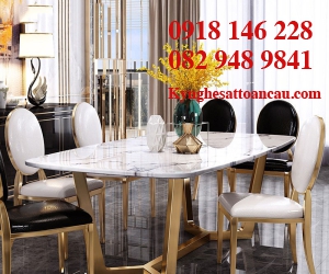 Bộ bàn ghế inox xi mạ