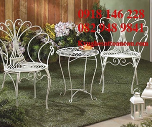 BÀN GHẾ SẮT MỸ THUẬT GS11