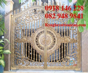 Cửa cổng nhôm đúc N012