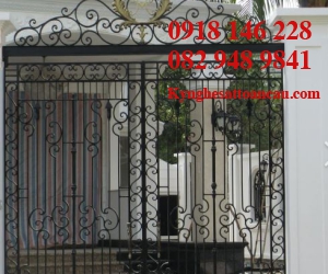 Cửa cổng sắt mỹ thuật CCS116