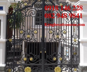 Cửa cổng sắt mỹ thuật CCS76