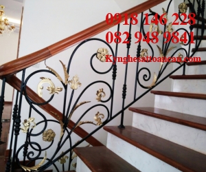 Cầu thang sắt mỹ thuật CT15