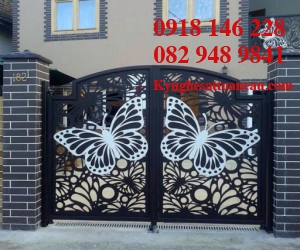 Cửa cổng sắt mỹ thuật CCS86