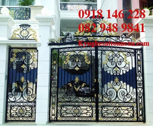 Cửa cổng sắt mỹ thuật CCS87