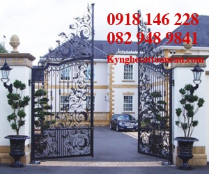 Cửa cổng sắt mỹ thuật CCS96