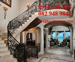 Cầu thang sắt mỹ thuật CT39
