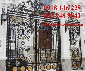 Cửa cổng sắt mỹ thuật CCS62