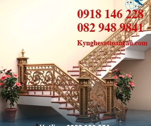 Cầu thang nhôm đúc CTN02