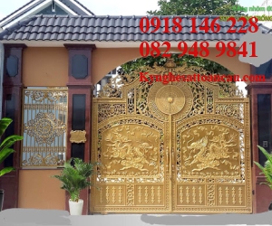 Cửa cổng nhôm đúc CN8