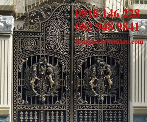 Cửa công nhôm đúc CN17