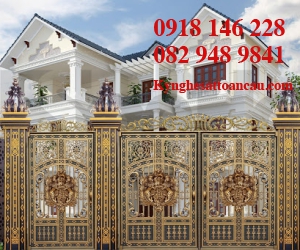 Của cổng nhôm đúc CN18
