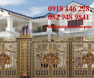 Cửa cổng nhôm đúc CN2