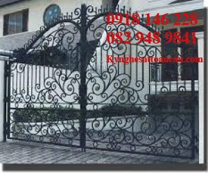 Cửa cổng sắt mỹ thuật CCS11