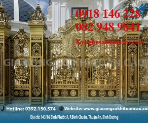 Cửa cổng nhôm đúc ND01