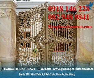 Cửa cổng nhôm đúc ND04