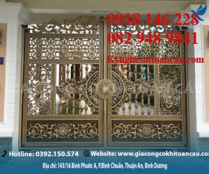 Cửa cổng nhôm đúc ND05