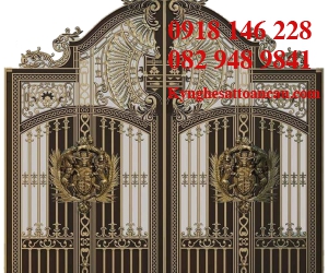 Cửa cổng nhôm đúc 15