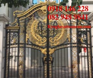 Cửa cổng sắt mỹ thuật CCS105