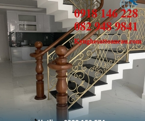 Cầu thang sắt mỹ thuật CTS07