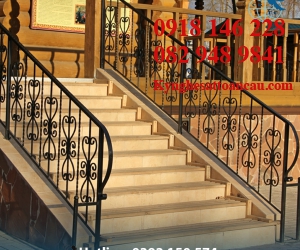 Cầu thang sắt mỹ thuật CTS09