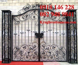 Cửa cổng sắt mỹ thuật CCS17