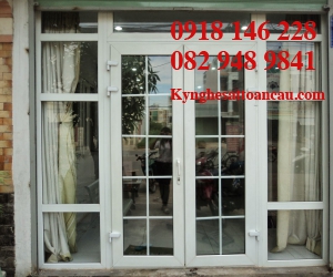 Cửa nhôm kính lõi thép 