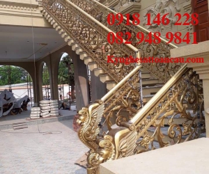 Cầu thang sắt mỹ thuật LC004