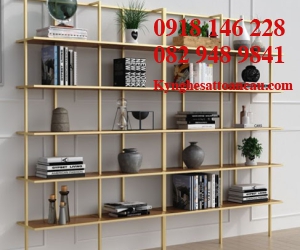 Kệ inox mạ vàng cao cấp KTIXM03