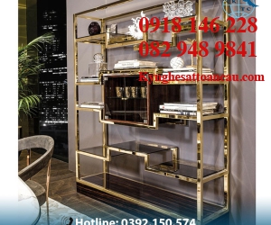 Kệ Inox mạ vàng cao cấp KIXM25