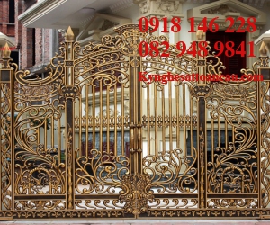 Cửa cổng nhôm đúc CN08