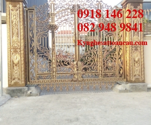 Cửa cổng nhôm đúc 1515