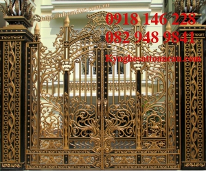 Cửa cổng nhôm đúc 859