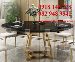 Bàn ghế inox xi mạ A3