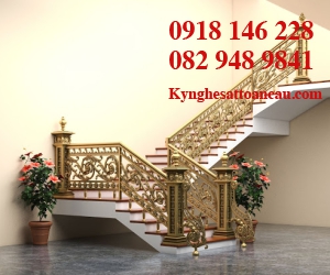 CẦU THANG NHÔM ĐÚC ĐẸP N50