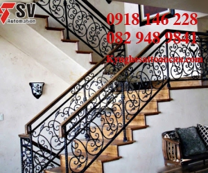 Cầu thang sắt mỹ thuật DL023