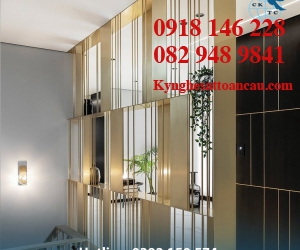 Vách ngăn inox xi mạ VNI02