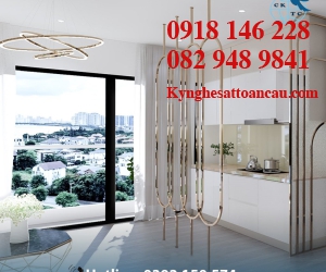 Vách ngăn inox xi mạ VNI05